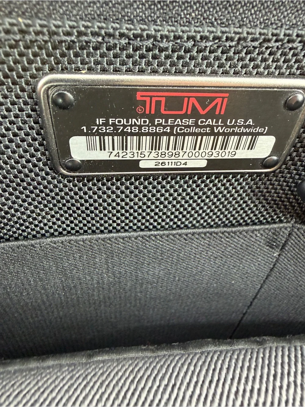 Tumi Alpha Ballistic Nylon Slim Laptop Portfolio Briefcase - Black